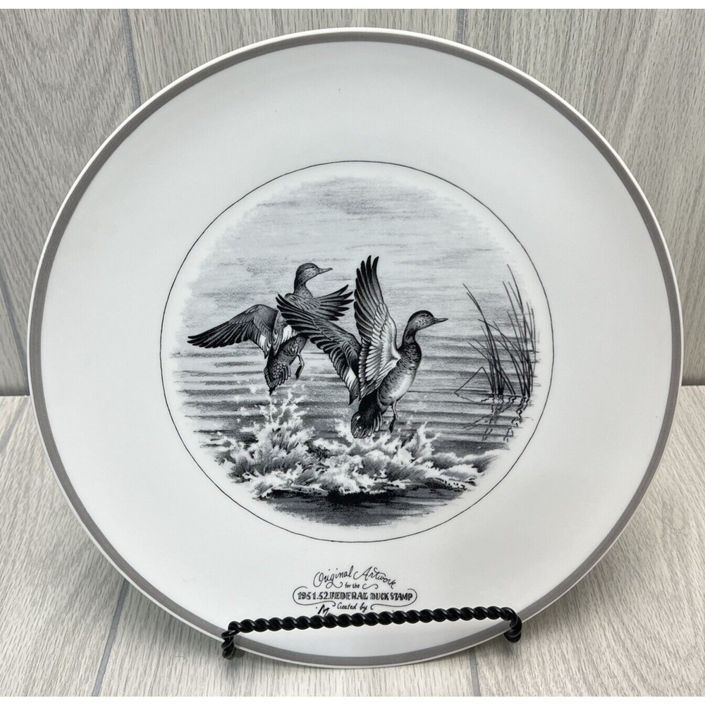 Abercrombie & Fitch‎ Limoges 1951 Federal Duck Stamp Plate France 11.5 Reece